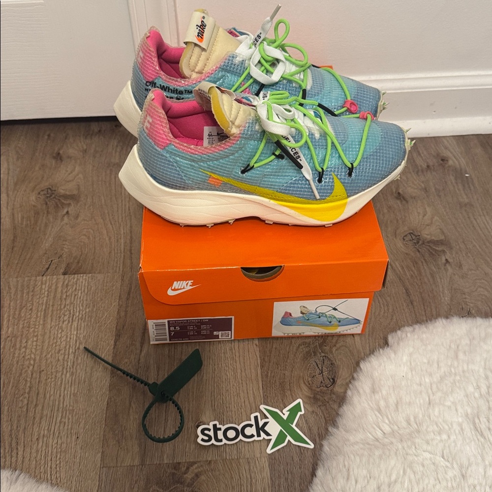 Nike Off-White Vapor Street Sneakers in Polarized Blue